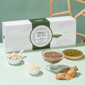 品鑒馬蹄蓮子綠豆沙代加工生產廠家即食甜品OEM/ODM